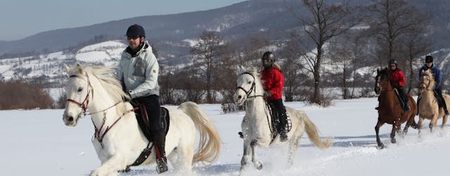 Experiencia de equitación cerca de Bansko con traslado.